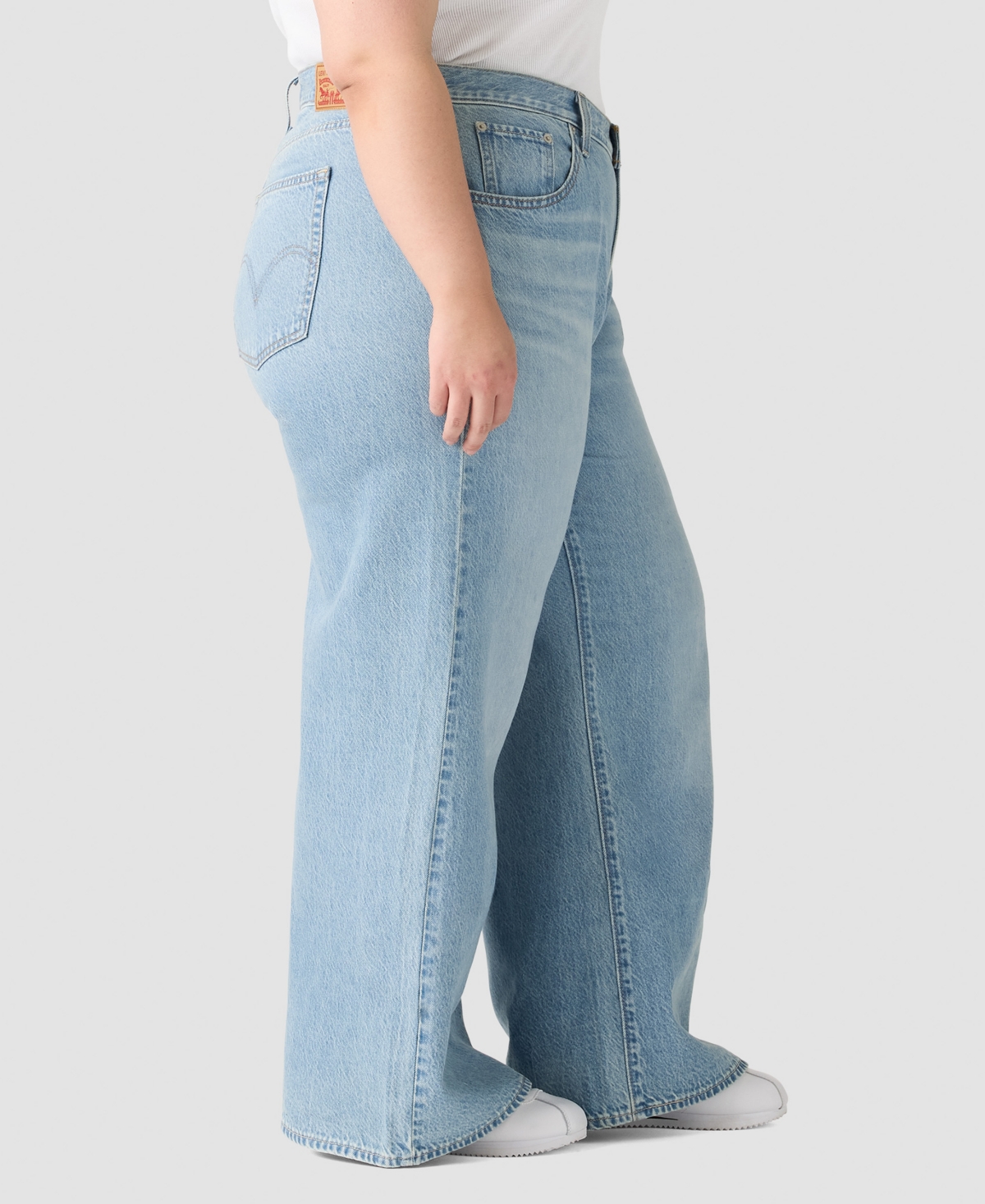 Levi's Plus Mid-Rise Non-Stretch Cinch Cotton Baggy Jeans