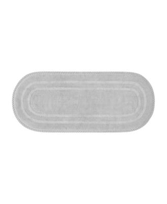 Camilla Crochet Border Oval Bath Mat, 24" x 60"