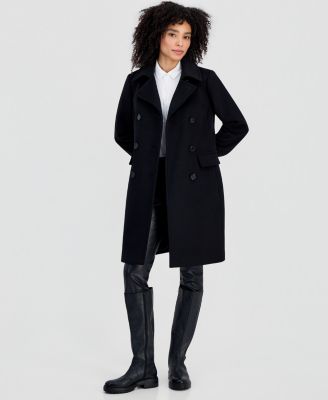 Women's Double-Breasted Coat, Created for Macy's