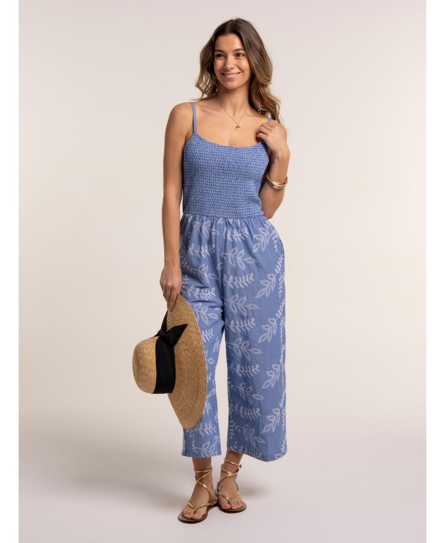 Женский комбинезон Brakeburn Jeri Jumpsuit, цвет: Синий — фото 6
