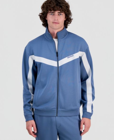 Мужская куртка Hugo Boss HUGO Darti Track Jacket, цвет: Синий