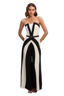 Women's Block Bandeau Jumpsuit