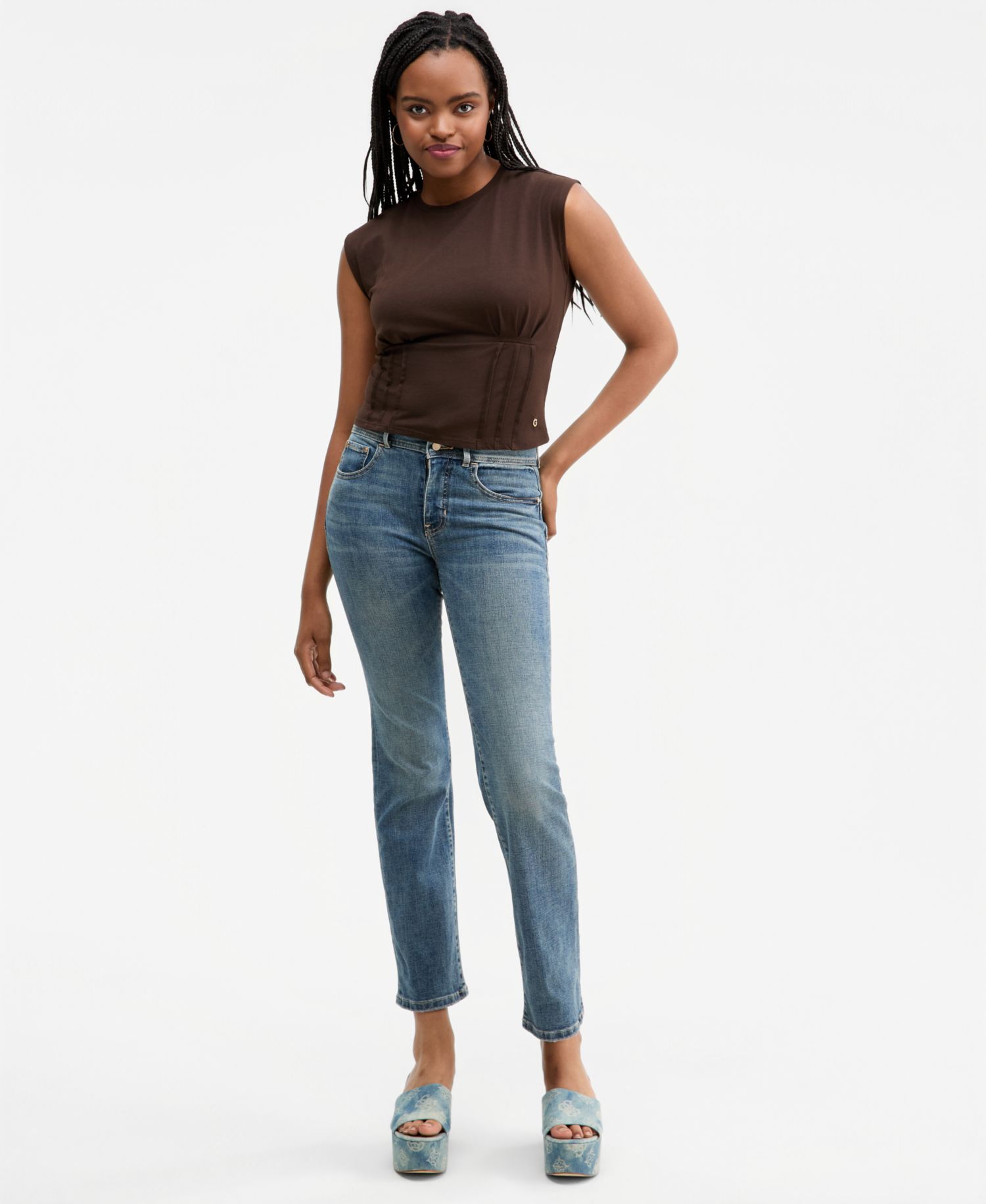 Women's Karmen Cinched Sleeveless Corset Top