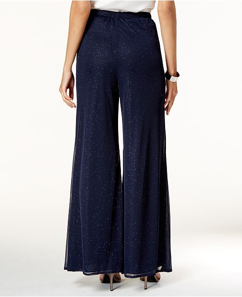 msk sparkled palazzo pants