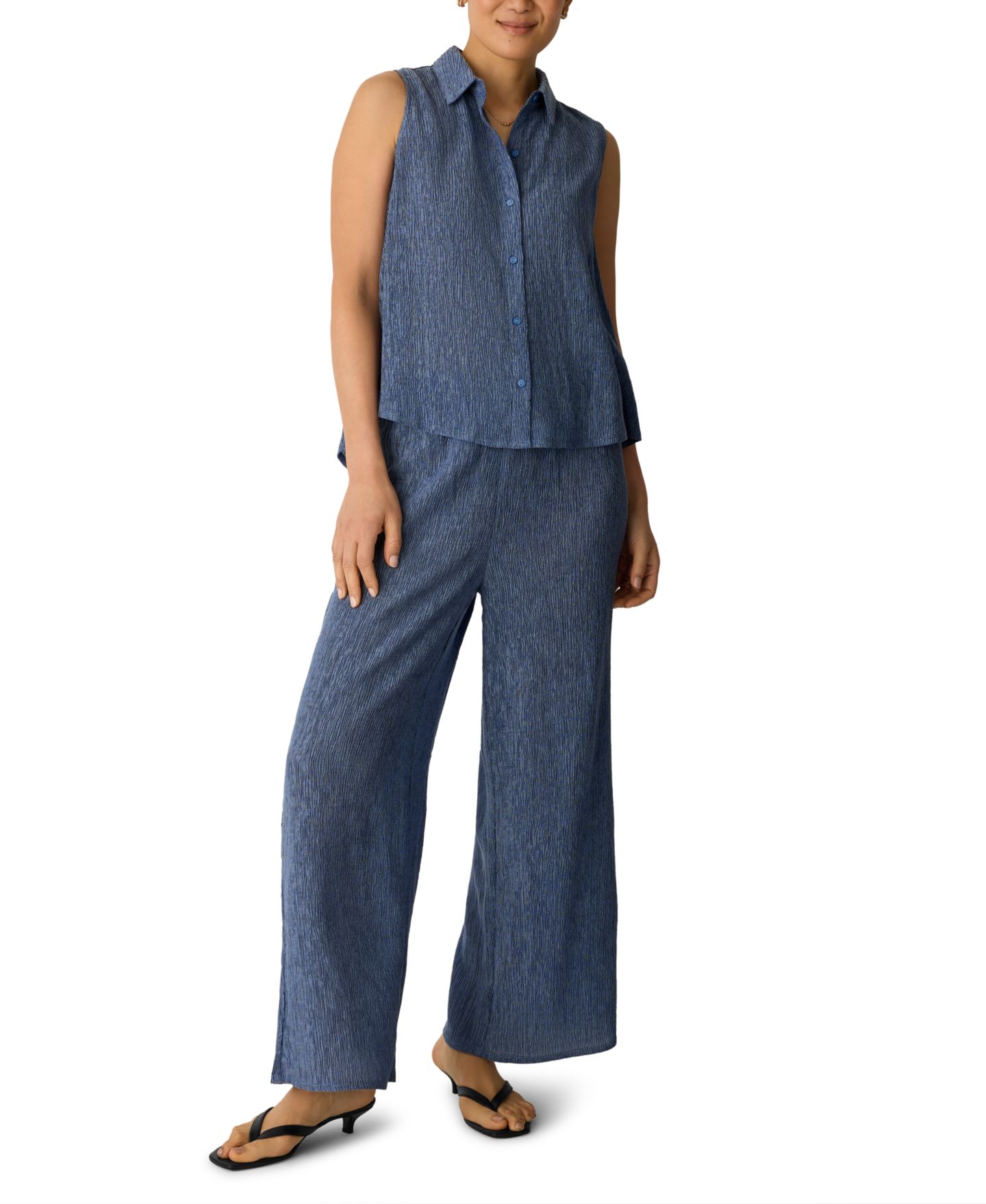 Женские брюки Eileen Fisher Mid-Rise Ankle-Length Pants, Regular And Plus, цвет: Cornflower — фото 2
