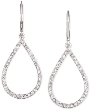 image of Anne Klein Pave Crystal Teardrop Earrings