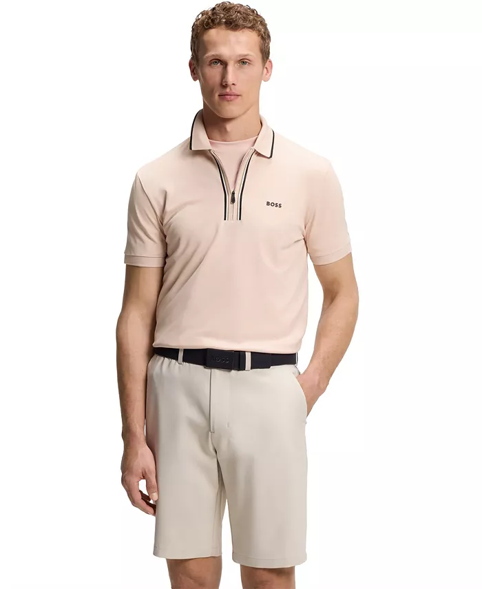 Men's Moisture-Wicking Stretch Cotton Slim-Fit Polo Shirt - thumbnail 6
