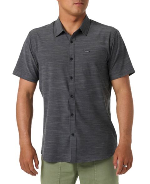Мужская рубашка O'Neill Solid Woven, цвет: Чёрный