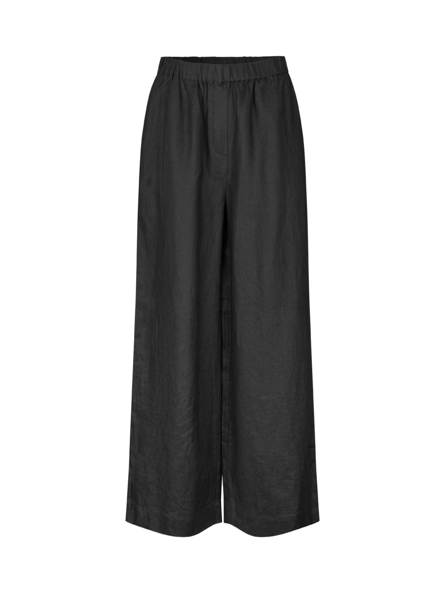 Женские брюки Masai Copenhagen MaParino Linen Wide Leg, цвет: Чёрный — фото 5