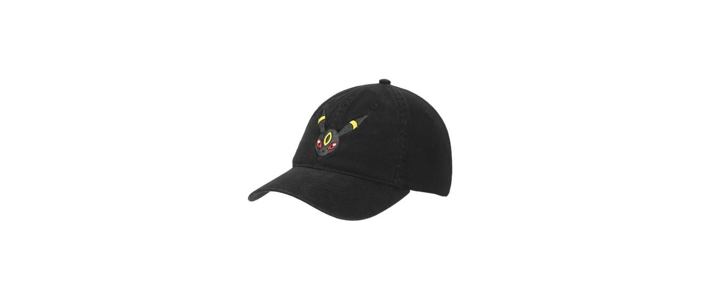 Мужская кепка Pokemon Umbreon Face Black Unstructured — фото 8