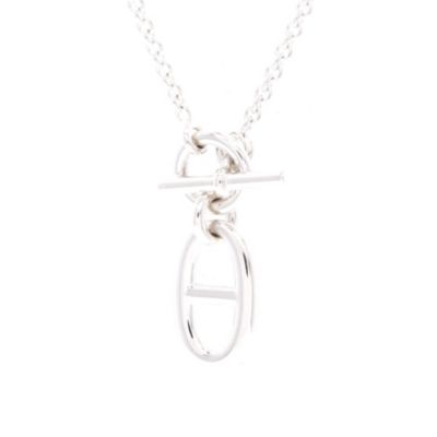 Pre-Owned HERMES Chaine d'Ancre Pendant Necklace - Sterling silver