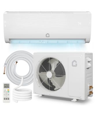 9000 BTU Mini Split AC/Heat Pump, 19 SEER2 Inverter 6-in-1 Ductless System, Cools 450 Sq. Ft, Installation Kit, 115V