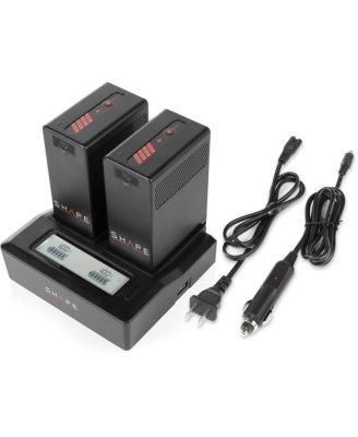 BP-U Dual LCD Charger with 2x BP-U65 Lithium-ion Batteries