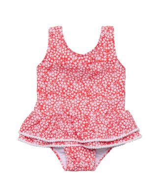 Snapper Rock Baby Girls Ditsy Bloom Skirt Swimsuit - Red 52$