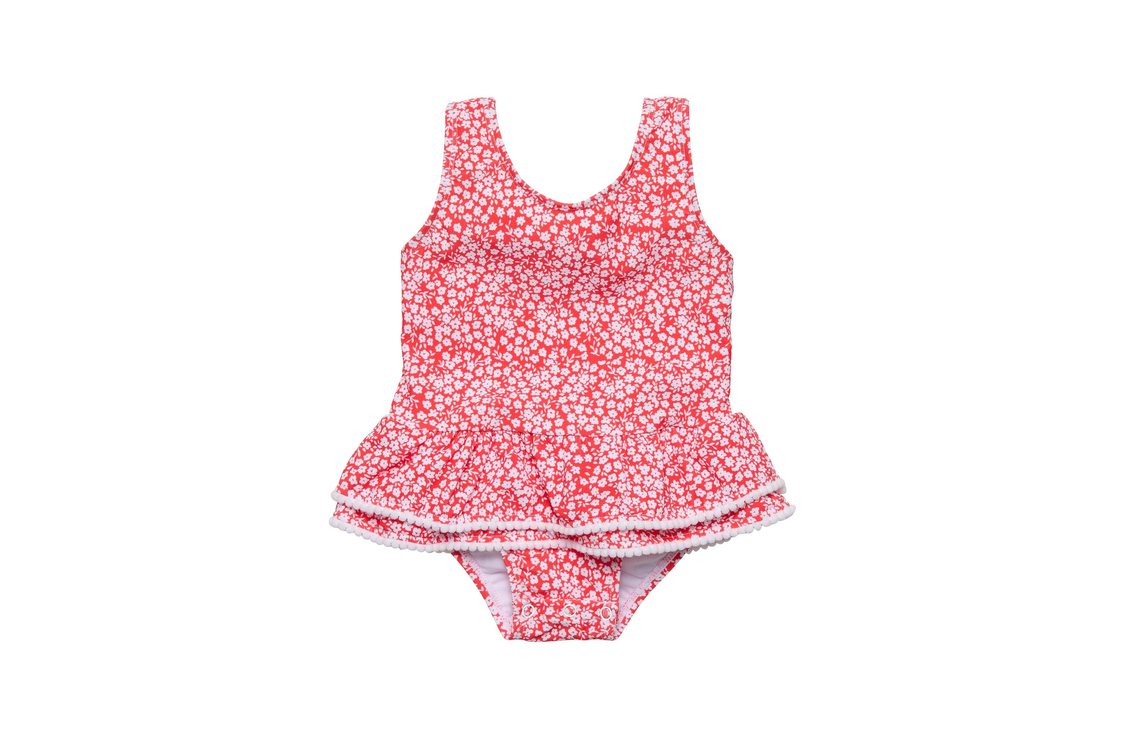 Snapper Rock Baby Girls Ditsy Bloom Skirt Swimsuit