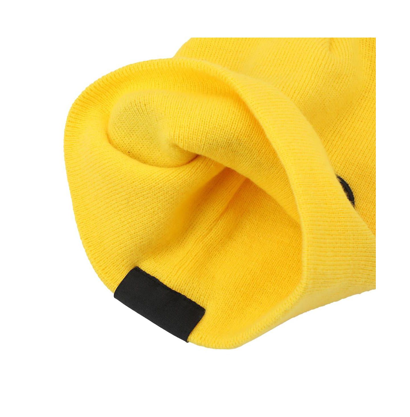 Мужская шапка Pokemon Pikachu Face Yellow Cuffless, цвет: Pok Pikachu Big Face — фото 10