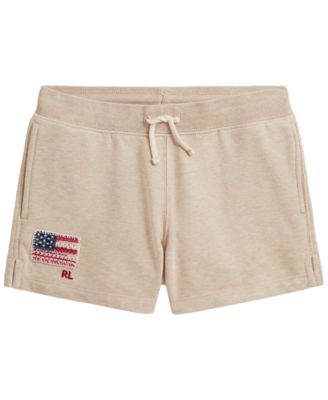 Girls' 7-16 Flag Terry Pull-On Shorts