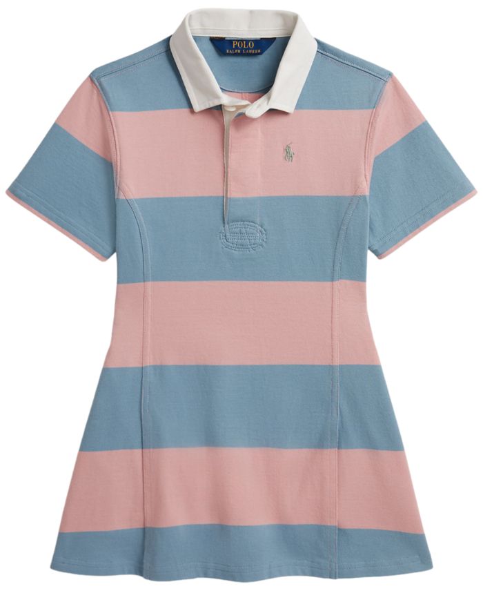 Polo Ralph Lauren Girls' 2T-6X Short-Sleeve Rugby Dress