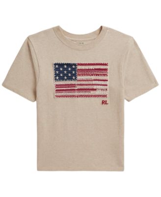 Girls' 7-16 Flag Short-Sleeve Jersey T-Shirt