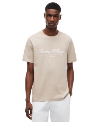 Men's Nautical Embroidery Tipped Collar T-Shirt