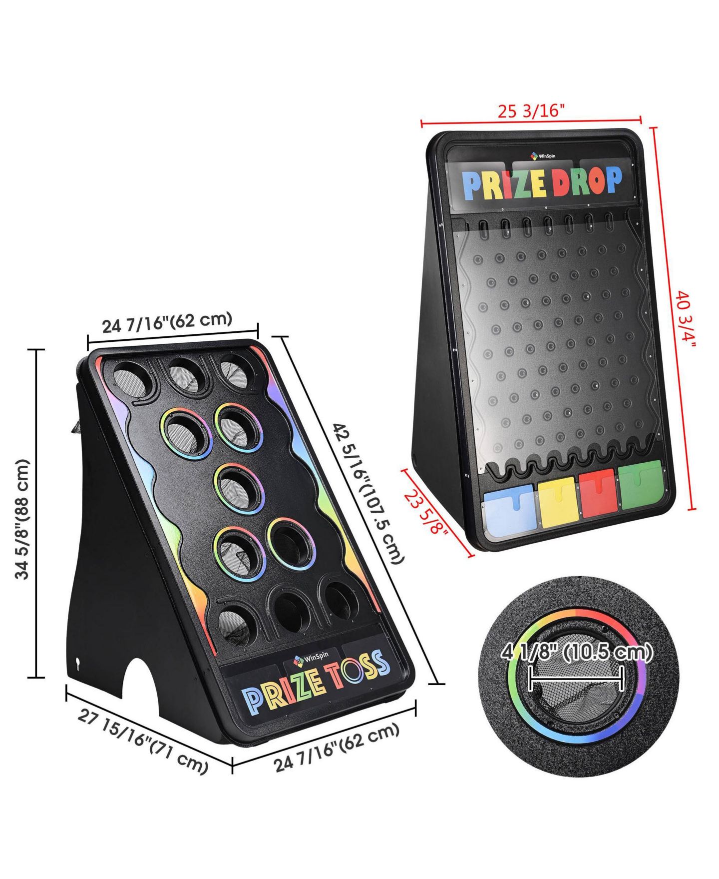 Детские игрушки WinSpin Bean Bag Toss and Prize Drop Board 2-Piece Game Set, от 14 лет, цвет: Natrual — фото 2