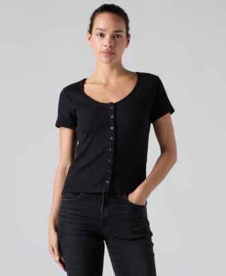 Women's Austen Button-Up Short-Sleeve Top