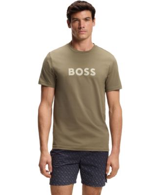Men's Cotton-Jersey Logo Print T-Shirt