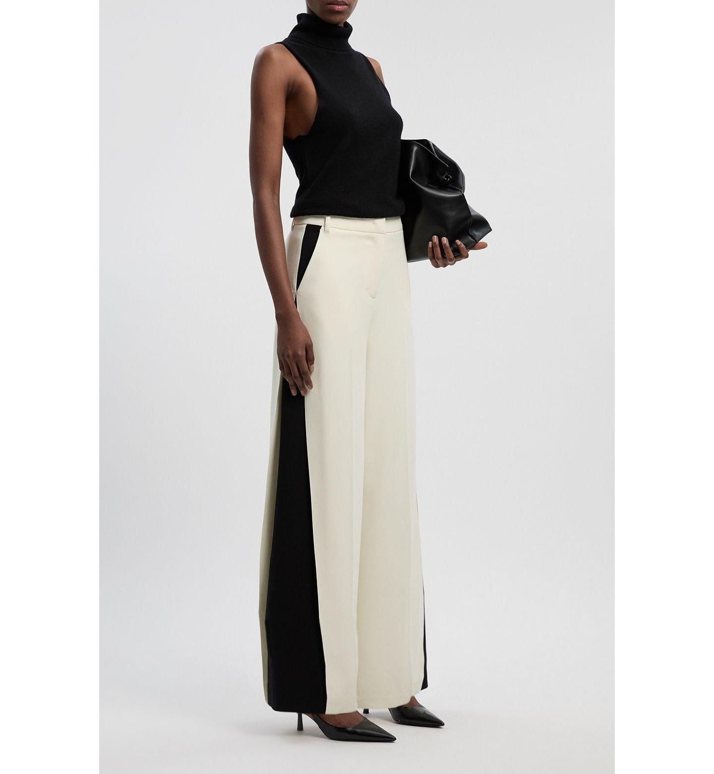 Женские брюки Karen Millen Contrast Colour Wide Leg Trouser, цвет: Mono — фото 6