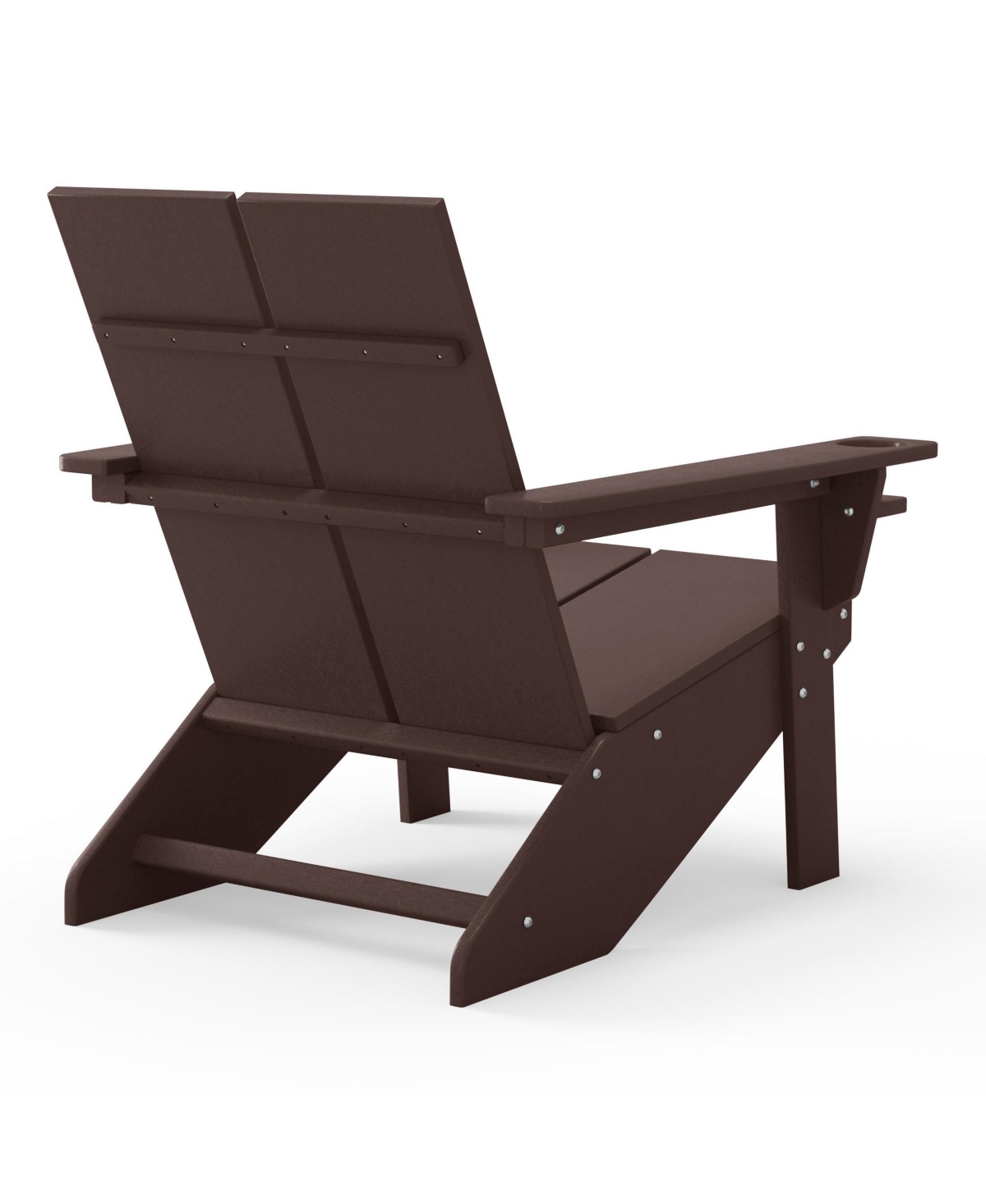 WestinTrends Outdoor Hdpe Modern Adirondack Chair with Cup Holder