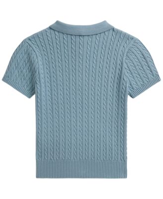 Polo Ralph Lauren Girls' 7-16 Mini-Cable Polo Sweater - Macy's