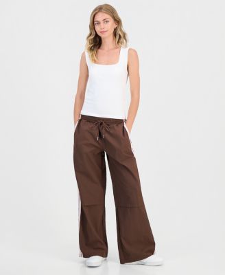 Juniors' Side Stripe Track Pants