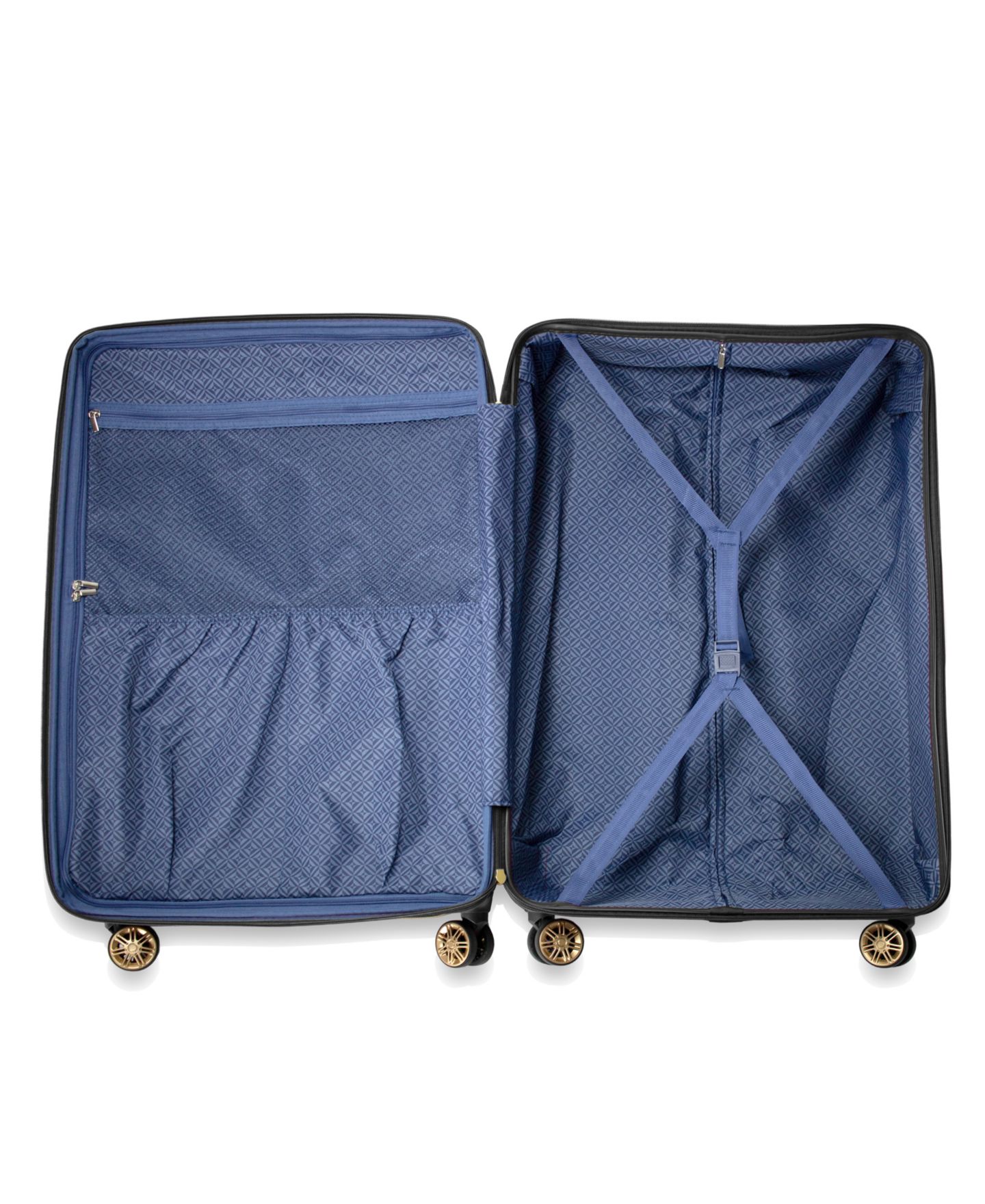 Чемоданы American Green Travel Melrose S Anti-Theft Hardside Spinner Luggage, Set of 3, цвет: Чёрный — фото 5