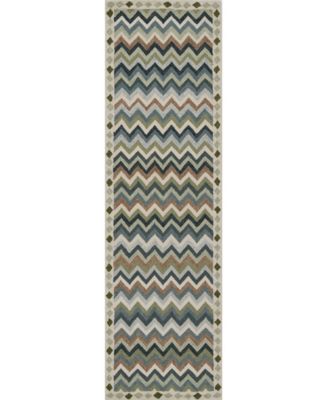 Abbott ABB-1 2'3"x8' Runner Area Rug