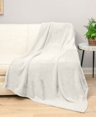 HGTV Super Luxe Faux Fur Throw, 50" x 70"