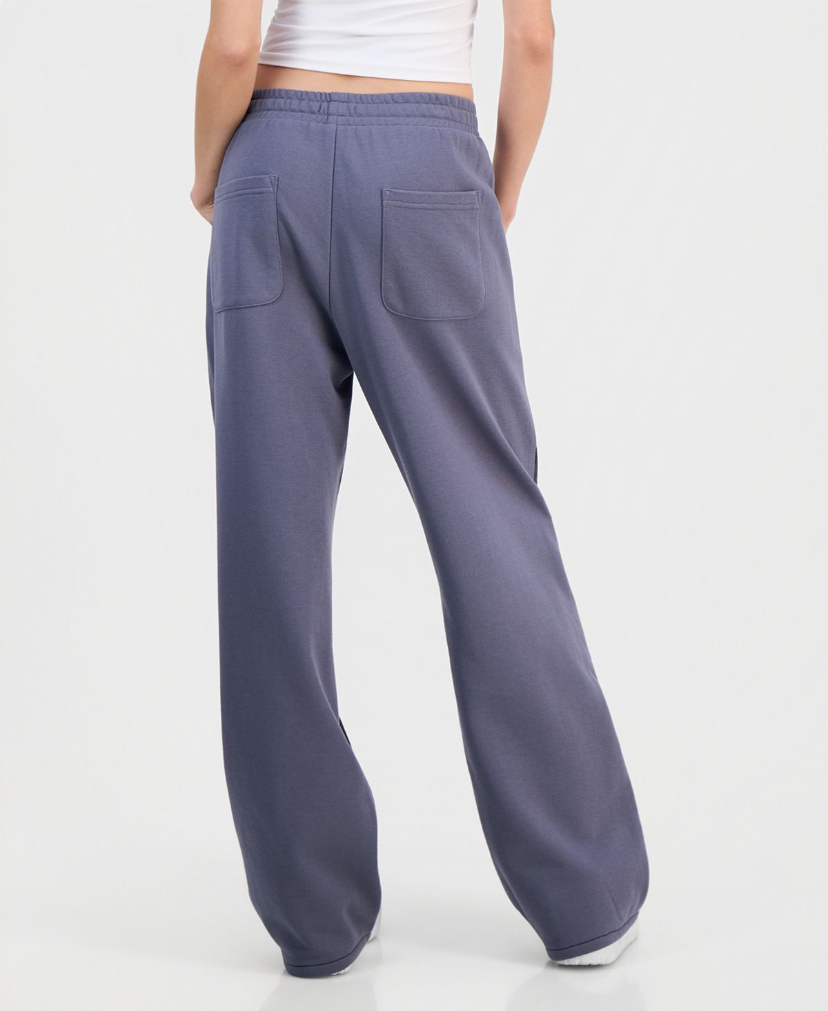 FVR DRM Juniors' Hybrid Denim Wide Leg Sweatpants view 3 — MAYCSS fashion products