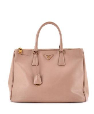Large Double Zip Lux Tote Saffiano Leather