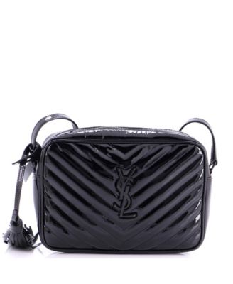 Small Lou Camera Bag Matelasse Chevron Patent