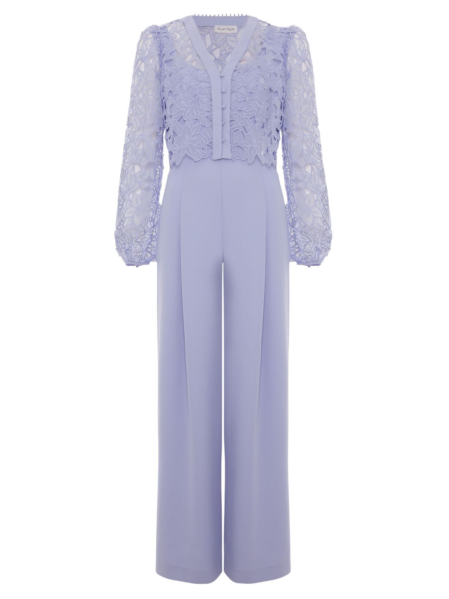 Женский комбинезон Phase Eight Winona Lace Jumpsuit, цвет: Пастельный синий — фото 5