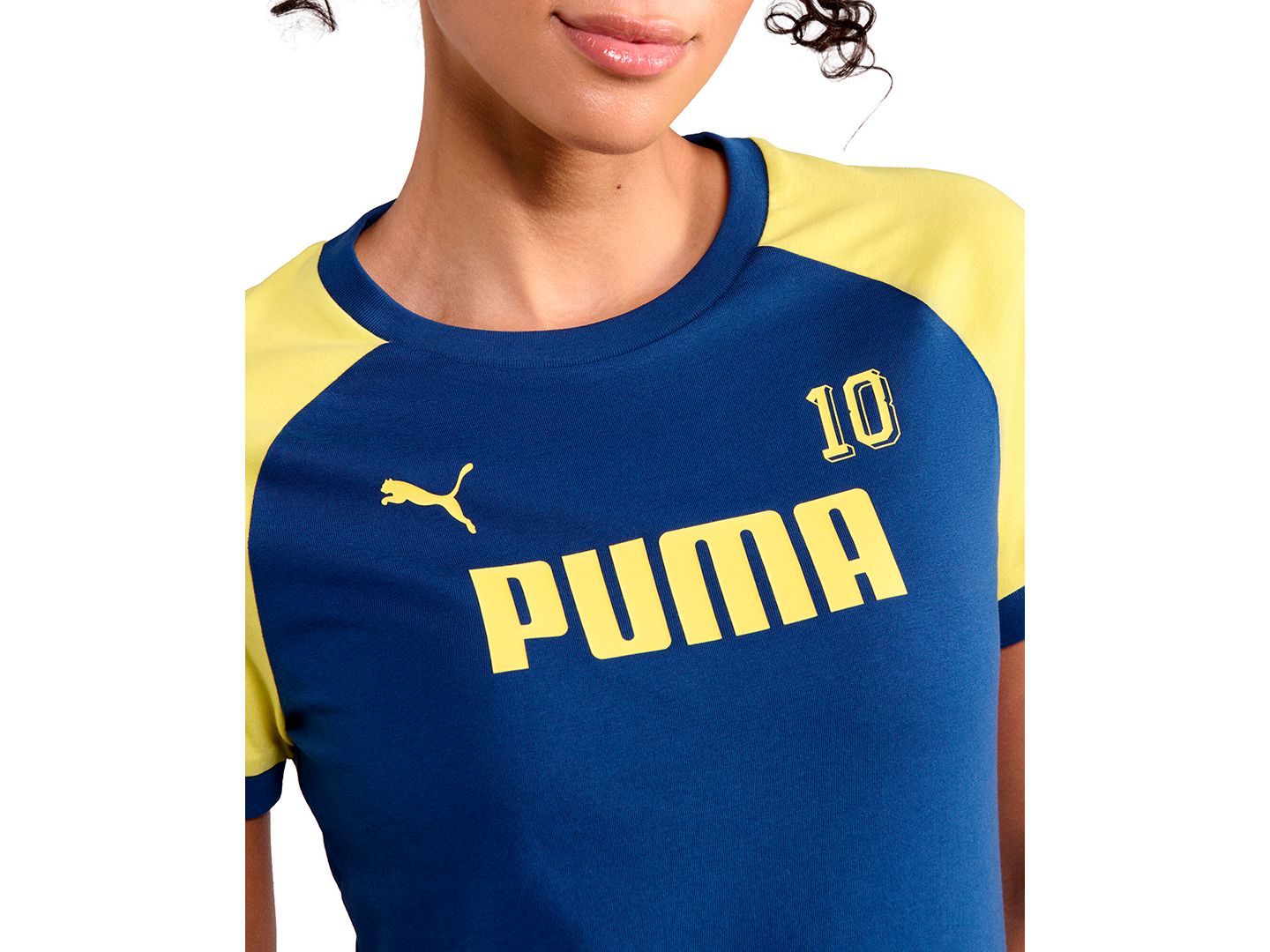 Женская футболка Puma Short-Sleeve Crewneck, цвет: Синий, вариант 1 — фото 3