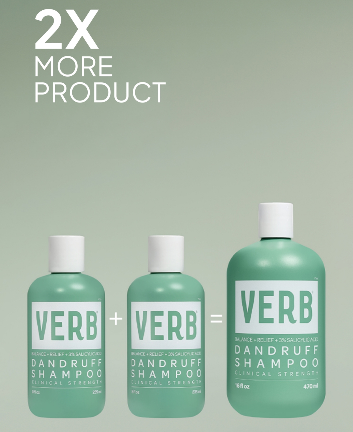 Verb Dandruff Jumbo Shampoo, 16 oz.