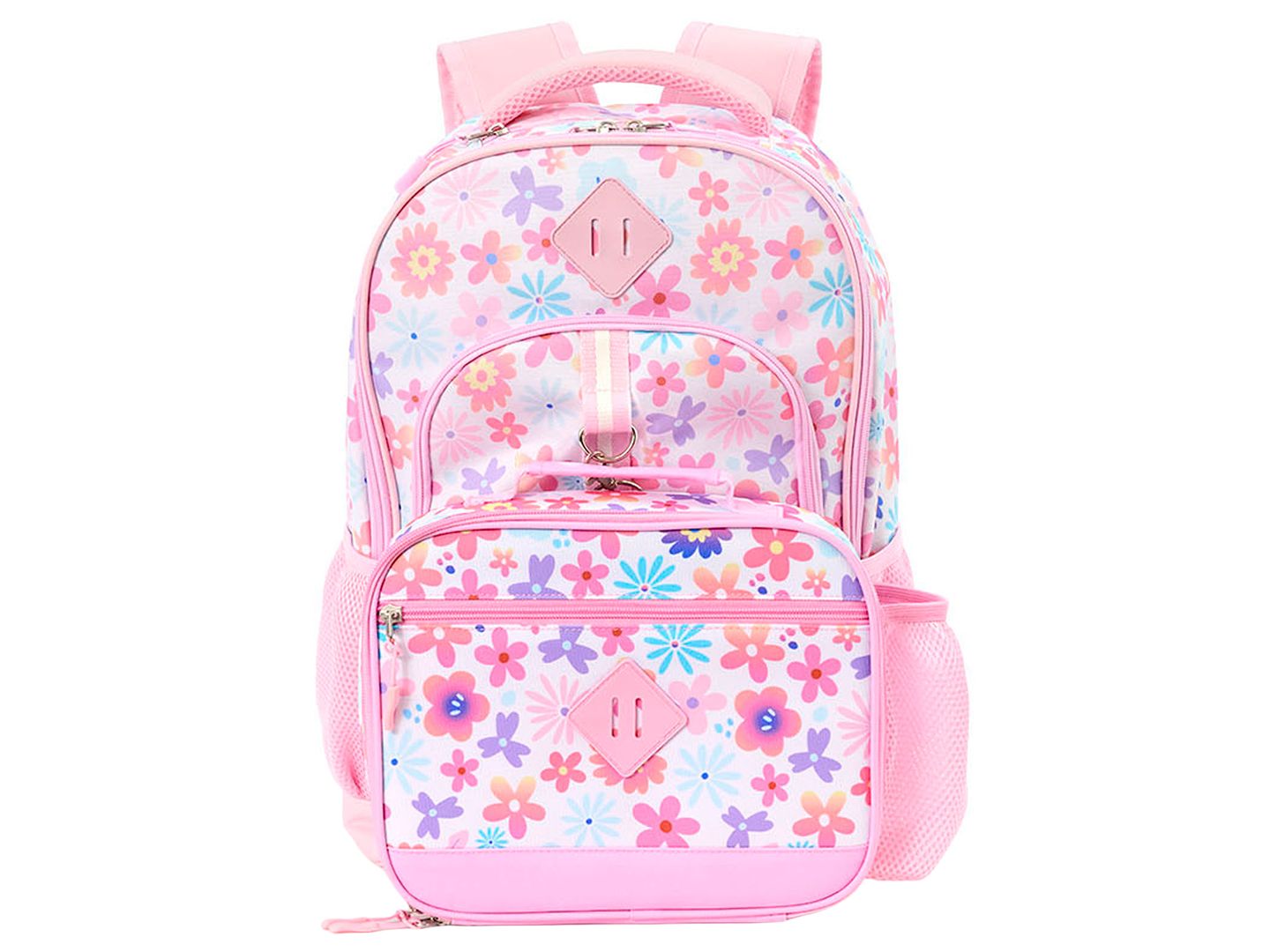 Сумки Rainbow Sugar Floral Backpack and Lunch Box, 2-Piece Set для девочек, цвет: Розовый — фото 1