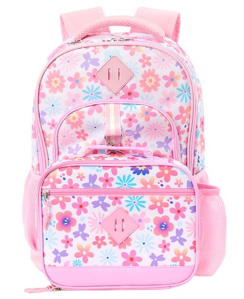 Сумки Rainbow Sugar Floral Backpack and Lunch Box, 2-Piece Set для девочек, цвет: Розовый