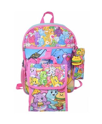 Girls 16 Inch Backpack for School with Rectangular Lunch Bag
