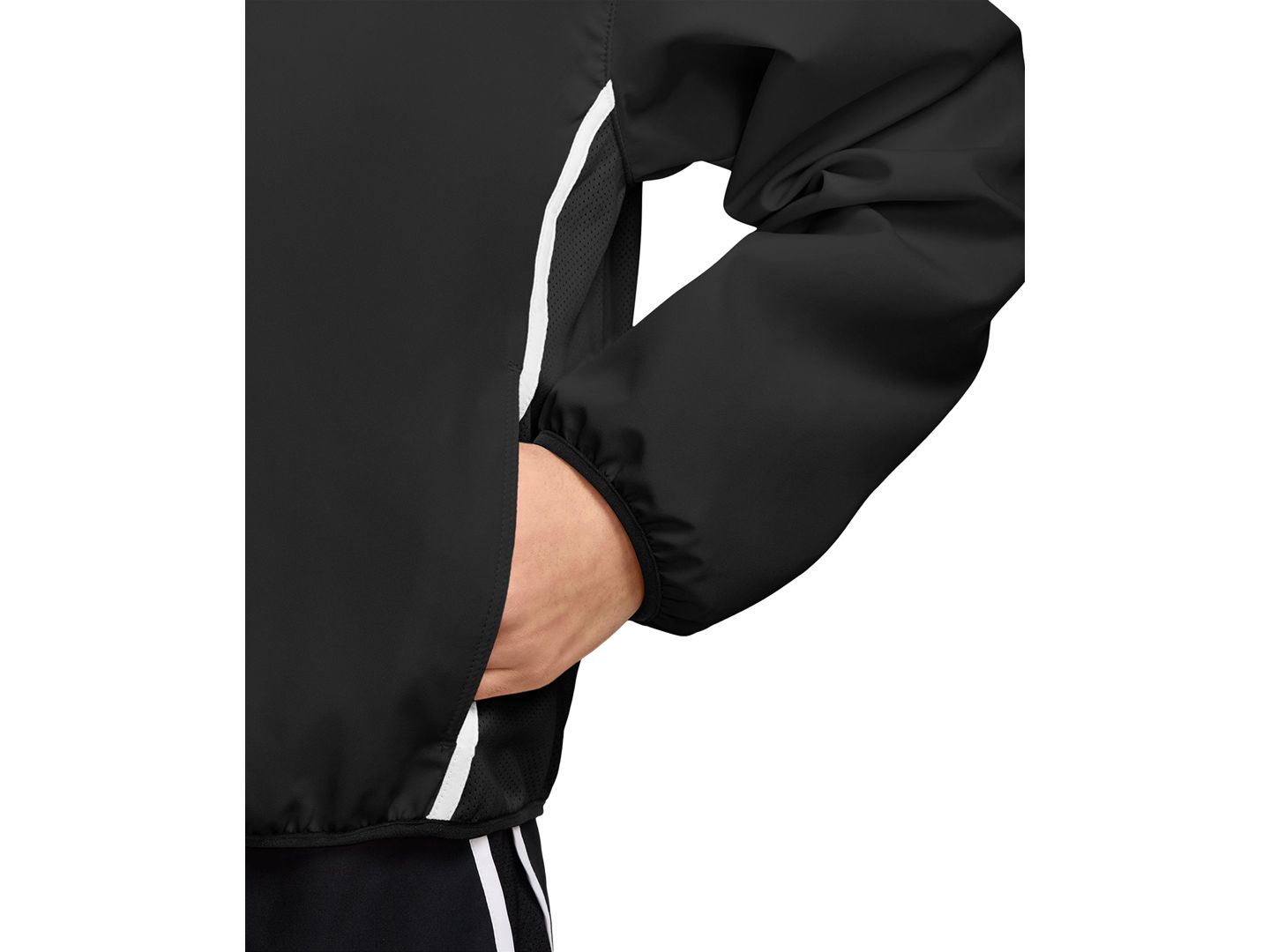 Куртка Nike Long-Sleeve Jacket для девочек, цвет: Чёрный / Белый — фото 2