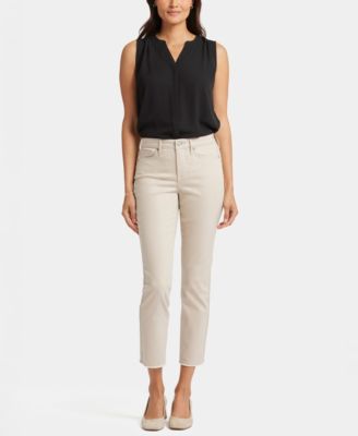 Women's Sheri Slim Ankle Jeans with Frayed Hems