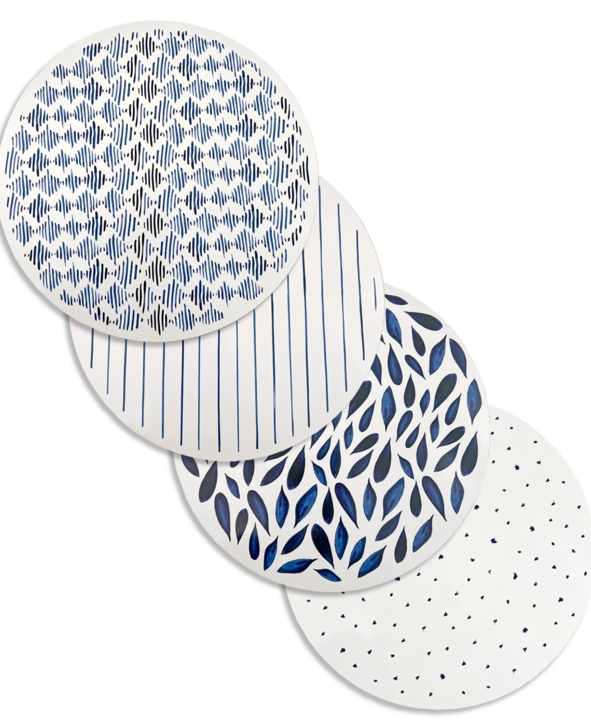 Lenox Blue Bay Round Cork Placemats, Set of 4