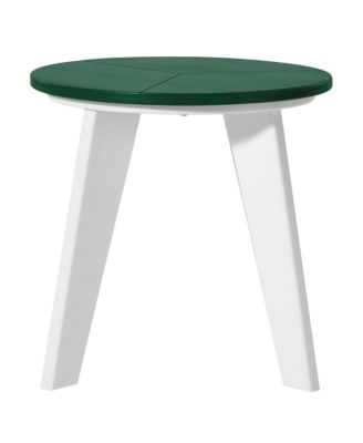 HDPE Plastic Outdoor Round Adirondack Patio Side Table