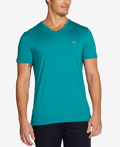 Lacoste Men's V-Neck Pima Cotton T-Shirt