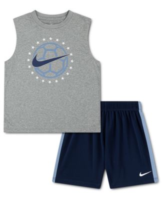 Boys' 4-7 Sleeveless Top and Shorts, 2-Piece Set
