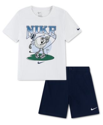 Boys' 4-7 Short-Sleeve T-Shirt and Shorts, 2-Piece Set